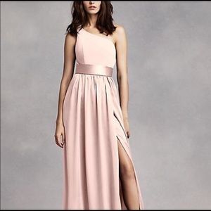 Vera Wang Long One Shoulder Bridesmaid Dress